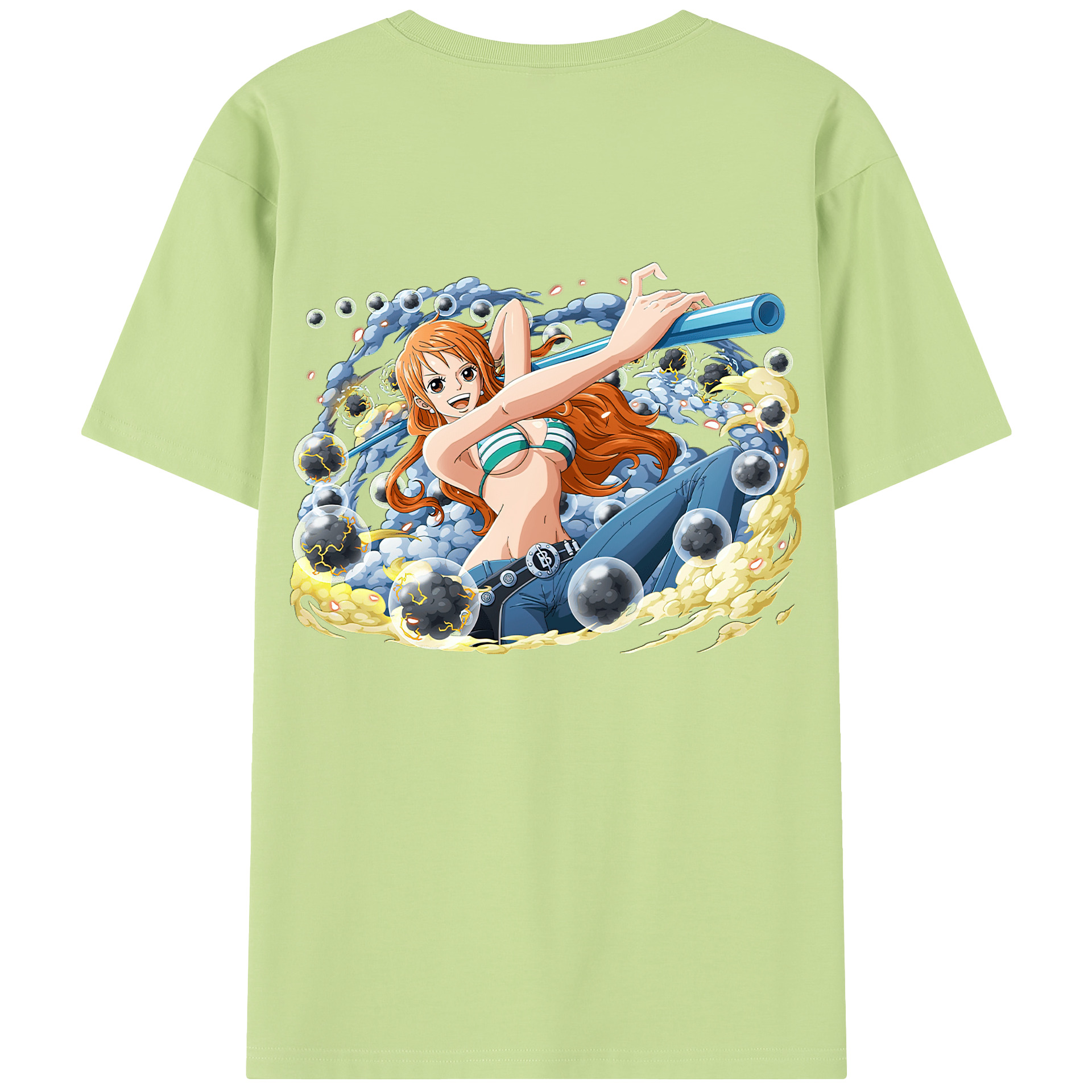 ワンピース ナミ ONE PIECE Nami 綿100％半袖Tシャツ（背面プリント）